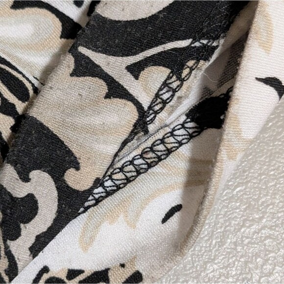 Chico's geometric print on elastic waist pants 3/Large travel comfort Paisley - Picture 11 of 13